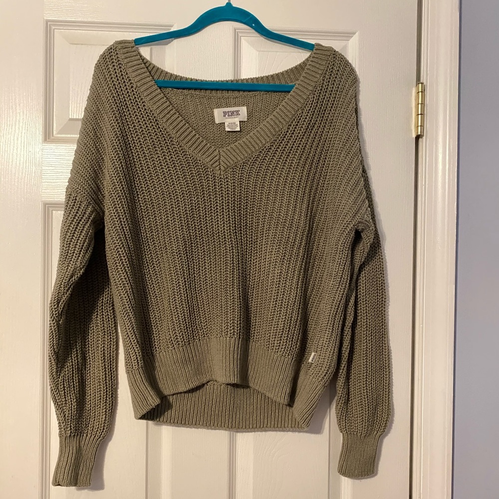 Victoria’s Secret PINK Green Sweater